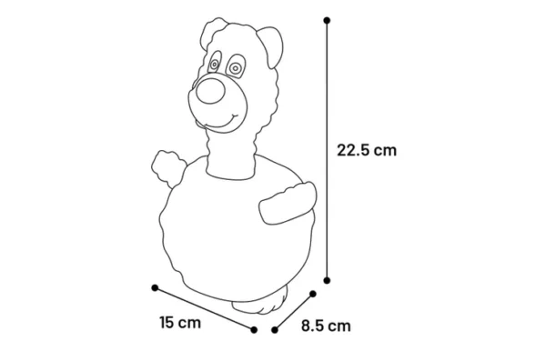 SPEELGOED WISAL BEER & EZEL & HOND MET BAL MEERDERE KLEUREN - Afbeelding 5