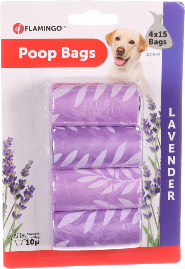 POEPZAK BASIC MET LAVENDELGEUR LAVENDER PAARS - Afbeelding 2
