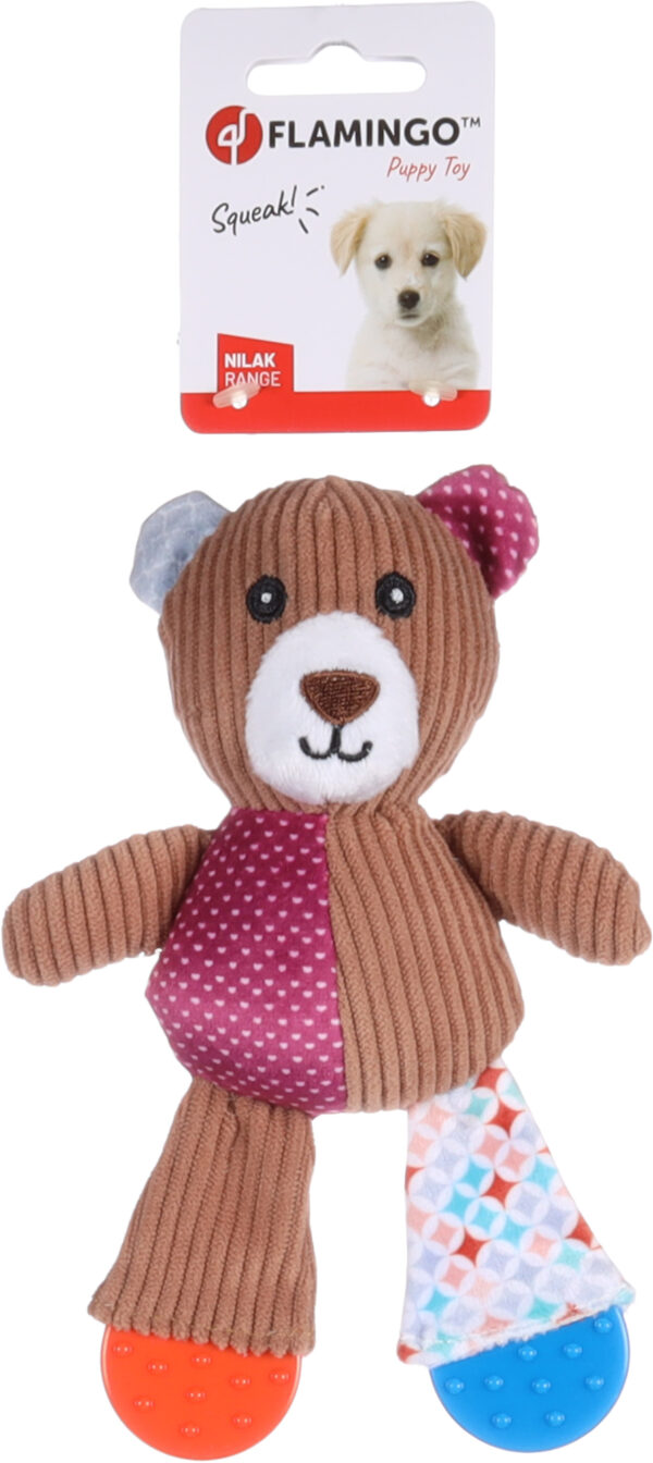 SPEELGOED PUPPY NILAK BEER MEERKLEURIGG - Afbeelding 2