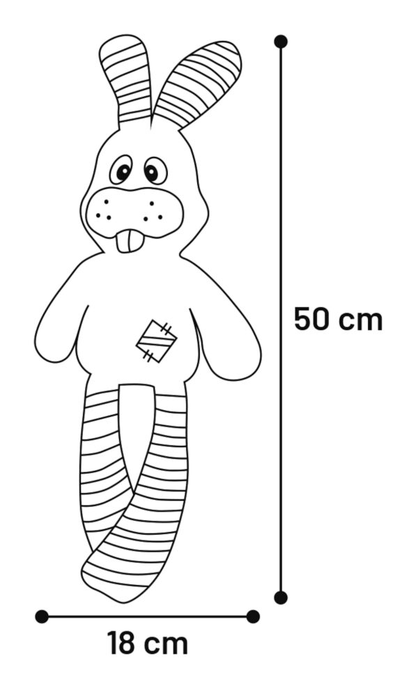 SPEELGOED PIENO KONIJN GRIJS - Afbeelding 2