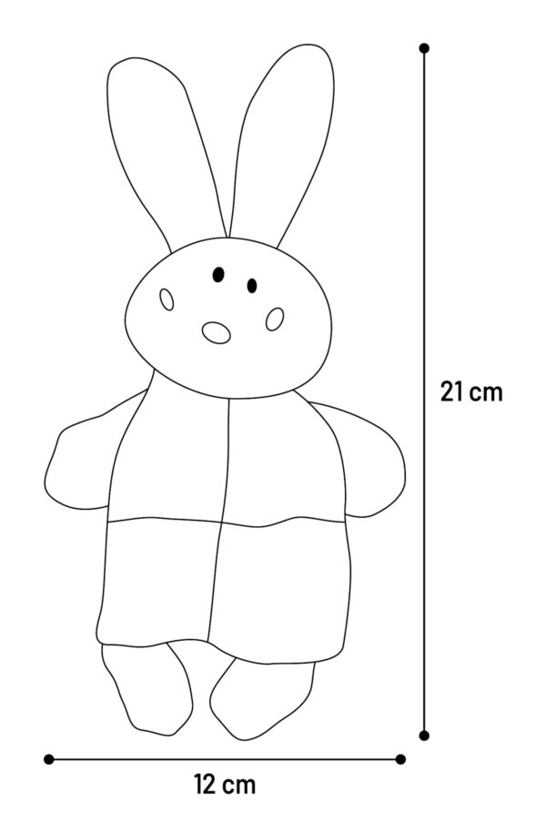 SPEELGOED PUPPY PLAKO KONIJN MEERDERE KLEUREN - Afbeelding 4