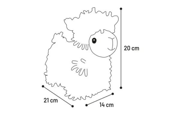 SPEELGOED FLUFA LAMA BEIGE - Afbeelding 3