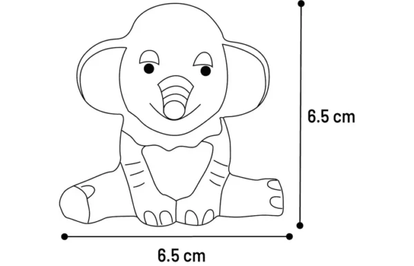 SPEELGOED HUVA Rat & Muis & Leeuw & Olifant MEERDERE KLEUREN - Afbeelding 5