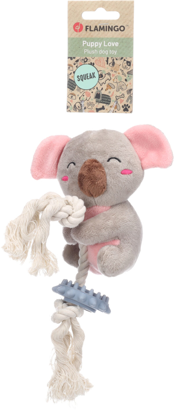 SPEELGOED PUPPY DIDI KOALA MET TOUW GRIJS - Afbeelding 3