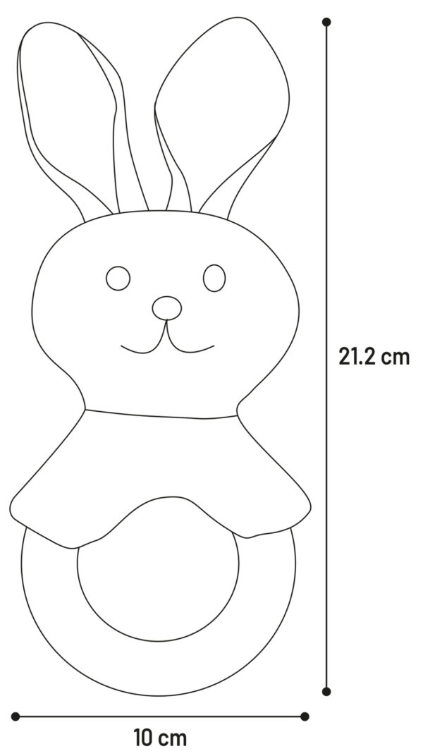 SPEELGOED PUPPY RABBO KONIJN WIT - Afbeelding 2