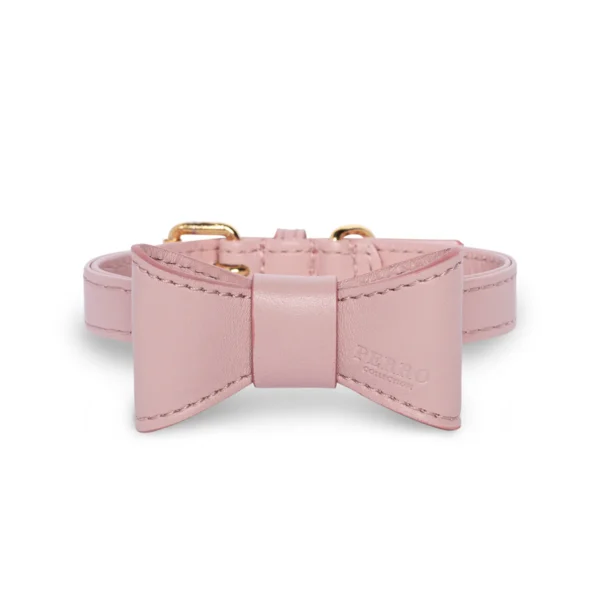 Blush Leather Bowtie - Afbeelding 2