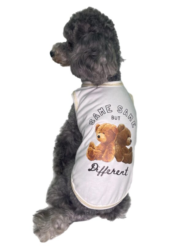 White Dog Shirt "Same but Different" - Size M - Image 2