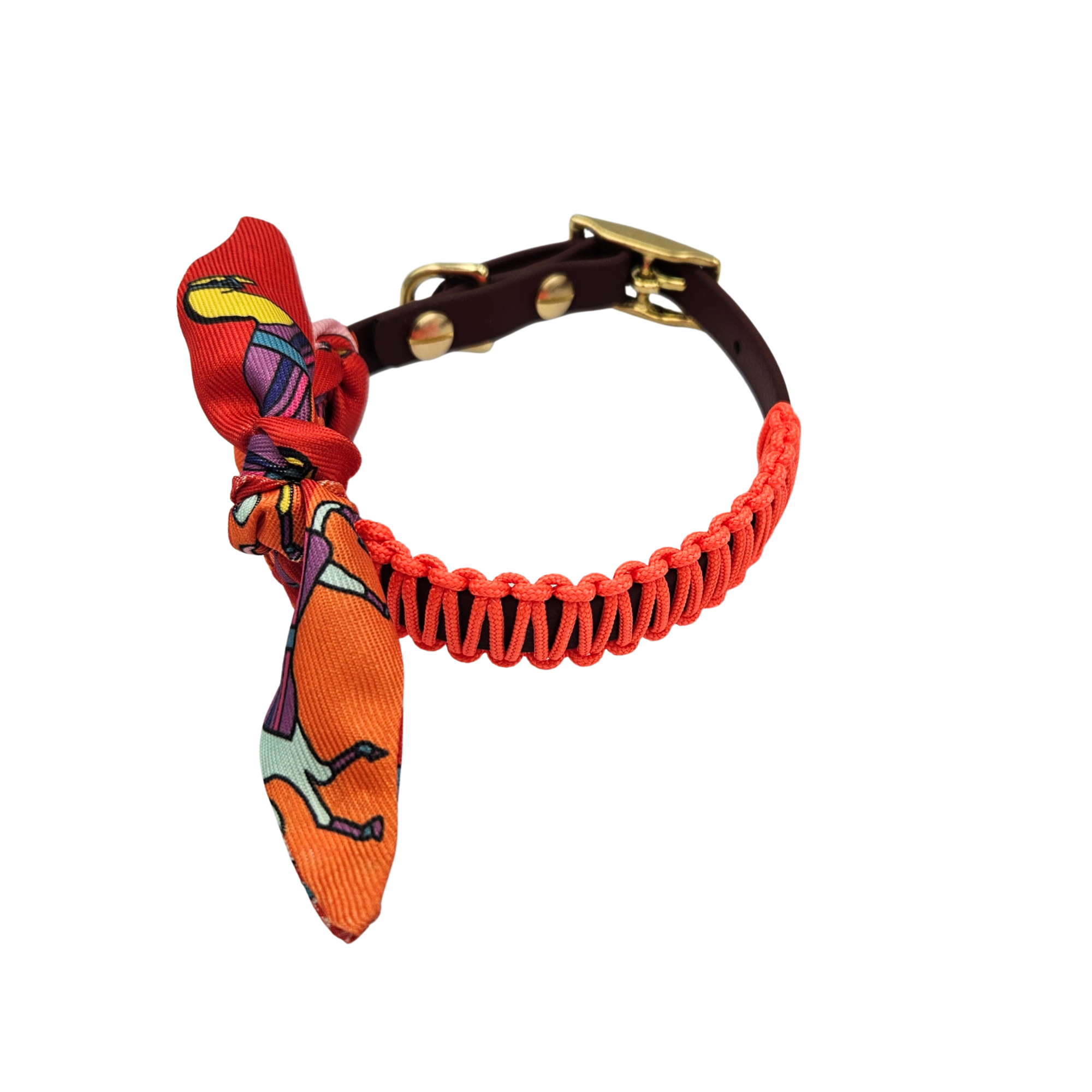 SKYO – NOVA COLLAR HORIZON MINI ORANJE/BRUIN