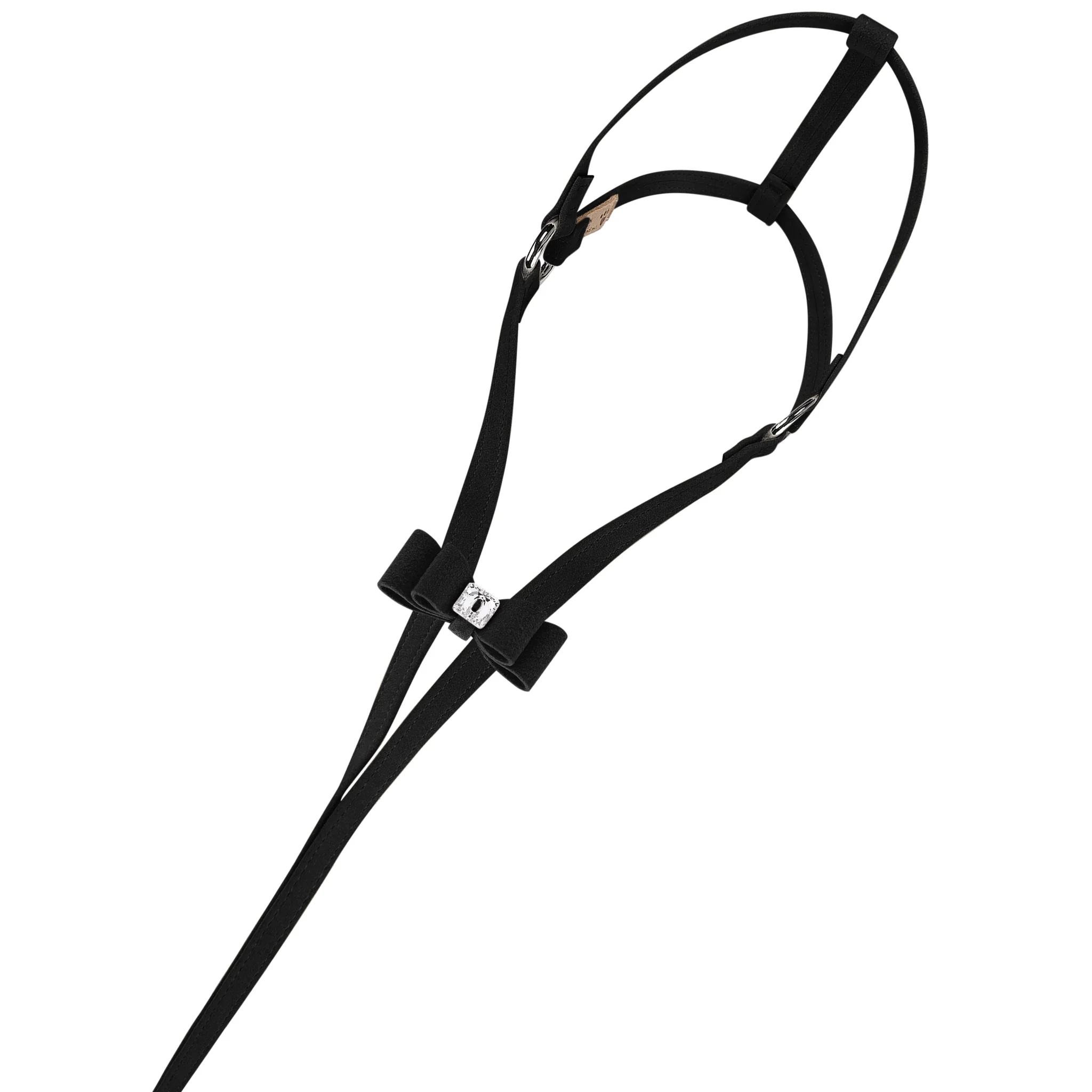 Big Bow Step N Go Leash Harnas - Black - Afbeelding 3