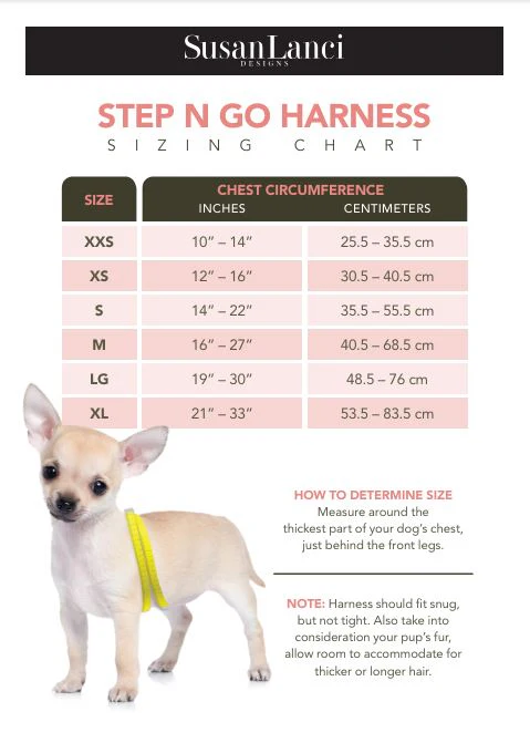 Cheetah Nouveau Bow Step N Go Leash Harness - Afbeelding 4