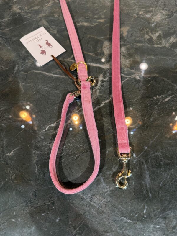 Leash Soft Pink Gold  – Fifi’s Dog Fashion - Afbeelding 2