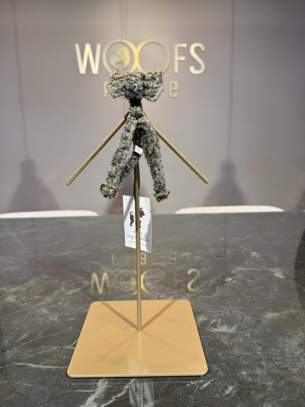 Fifi - The Lilly Clear Forest Curl + Gold Full Metal Harness - Image 2