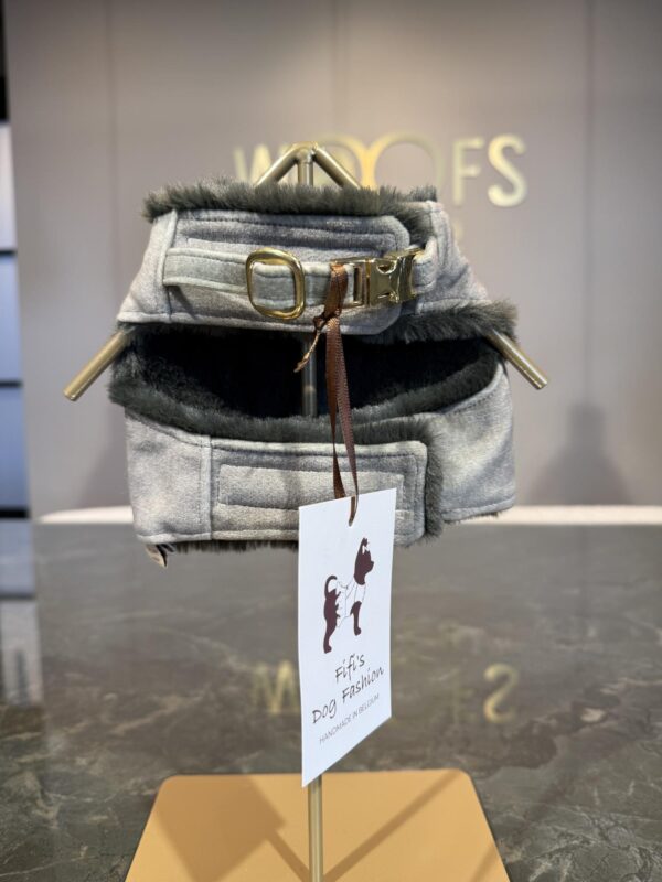 Fifi's Dog Fashion - Noya Harness Velvet Herb gold - Image 4