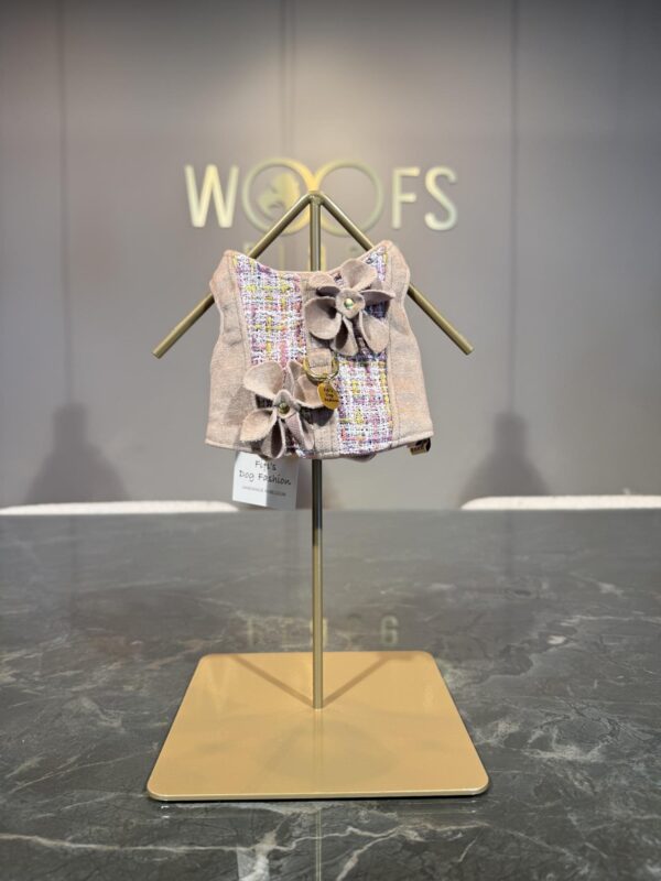 Fifi's Dogfashion - Summer Vibes Beige Velvet - Image 2