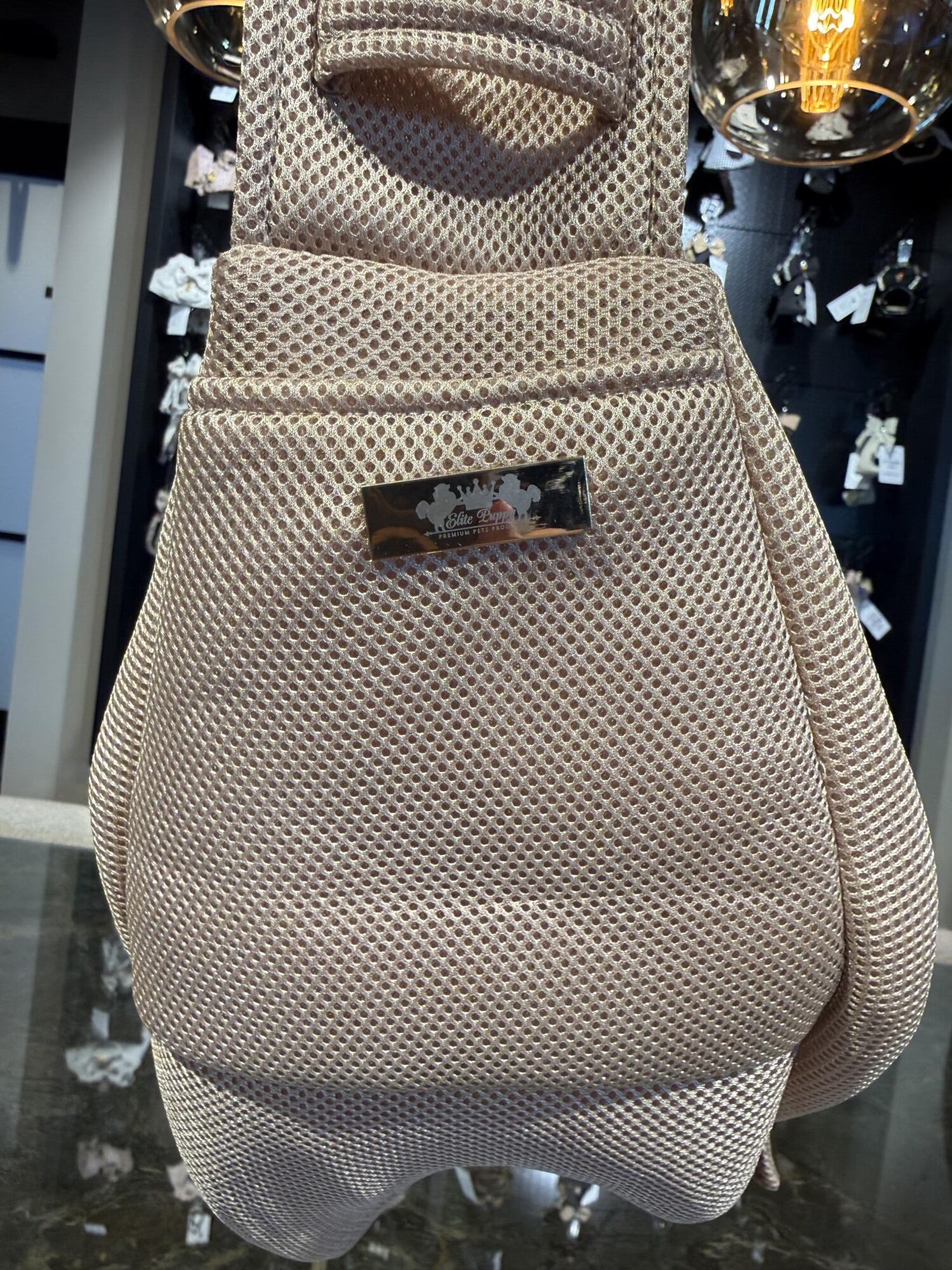 ElitePuppy Club – Zomer Draagtas Beige / Nude - Afbeelding 4
