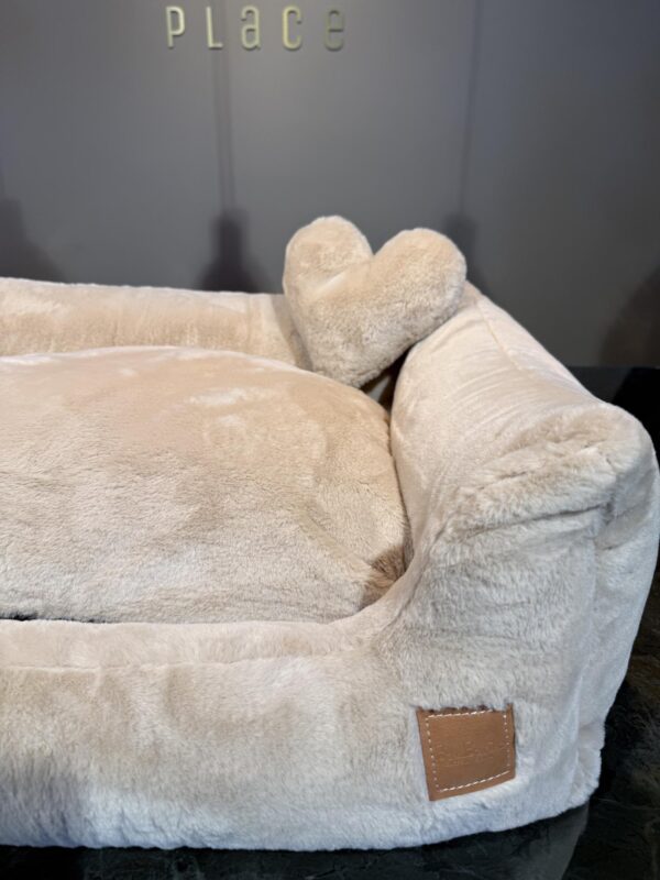 BauBarù Luxe Hondenmand “Impero Castorino Beige” - Afbeelding 3