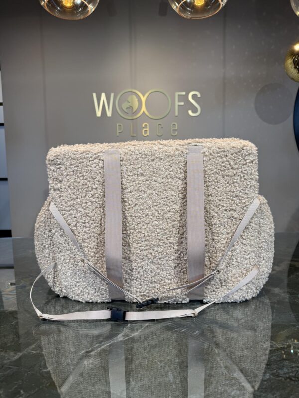 Beige Teddy Autostoel – Luxe Hondenautostoel - Afbeelding 4