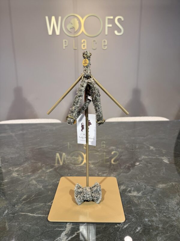 Fifi - The Lilly Clear Forest Curl + Gold Full Metal Harness - Image 3