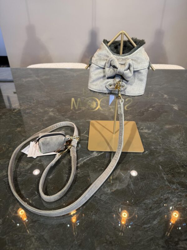 Fifi's Dog Fashion - Noya Harness Velvet Herb gold - Image 5