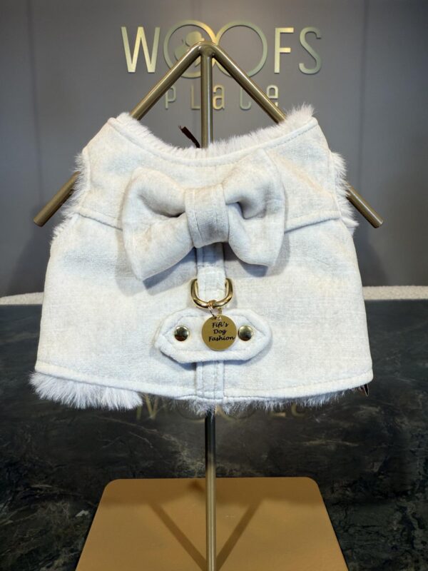 Fifi's Dog Fashion - Noya Harness Velvet Ecru gold - Image 2